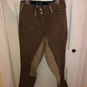 Goode Rider Brown and Suede Breeches
